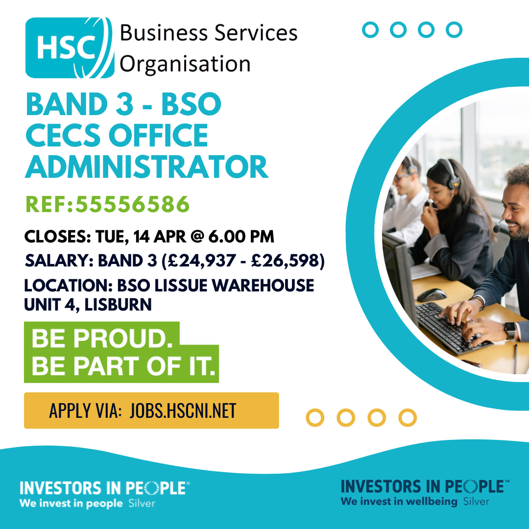 Band 3 - BSO CECS Office Administrator - Closing – Tue, 14 Apr 2026 @ 6:00 PM